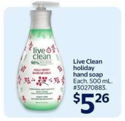 Live Clean Holiday Hand Soap