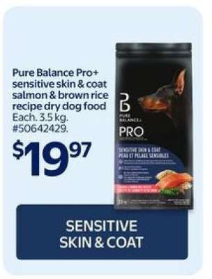 Pure Balance Pro+ Sensitive Skin & Coat Salmon & Brown Rice Recipe Dry Dog Food