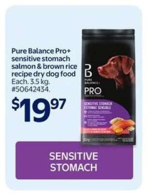 Pure Balance Pro+ Sensitive Stomach Salmon & Brown Rice Recipe Dry Dog Food