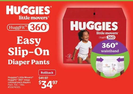 Huggies Little Movers Easy Slip-On Diaper Pants