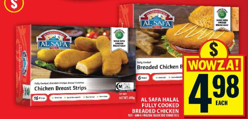 AL SAFA HALAL FULLY COOKED BREADED CHICKEN