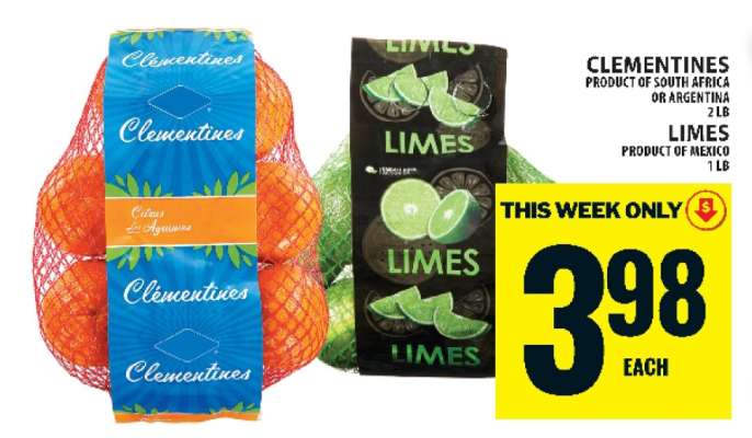 CLEMENTINES OR LIMES