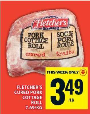 FLETCHER’S CURED PORK COTTAGE ROLL