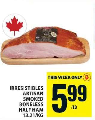Irresistibles Artisan Smoked Boneless Half Ham