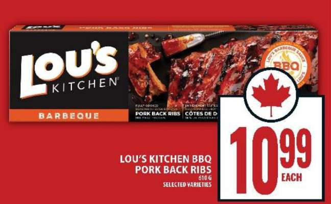 LOU’S KITCHEN BBQ PORK BACK RIBS