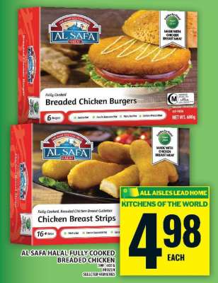 AL SAFA HALAL FULLY COOKED BREADED CHICKEN