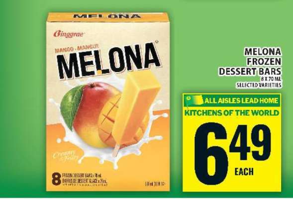 Melona frozen dessert bars