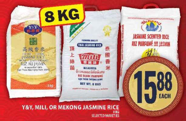 Y&Y, Mili, or Mekong Jasmine Rice