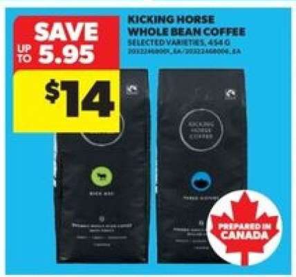 KICKING HORSE WHOLE BEAN COFFEE