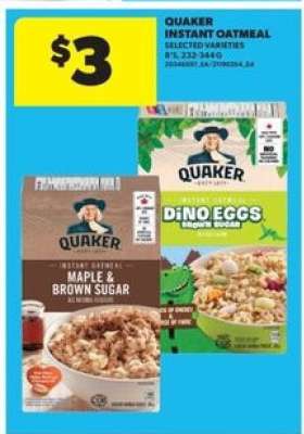 Quaker Instant Oatmeal