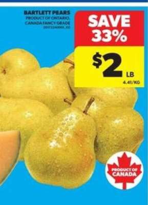 BARTLETT PEARS
