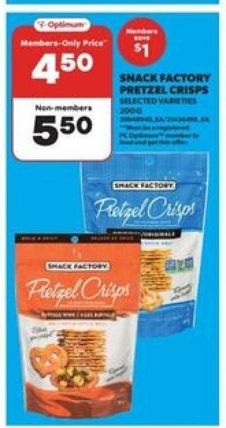 Snack Factory Pretzel Crisps