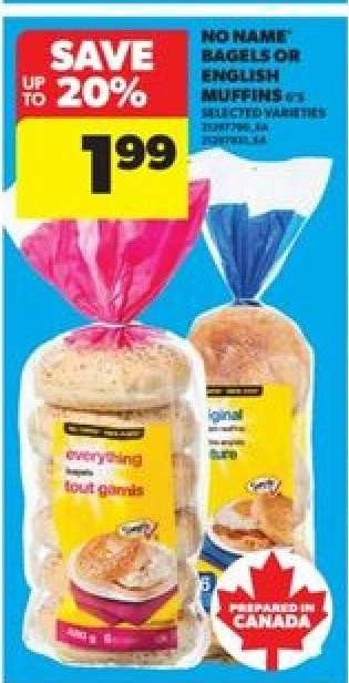 No Name Bagels or English Muffins