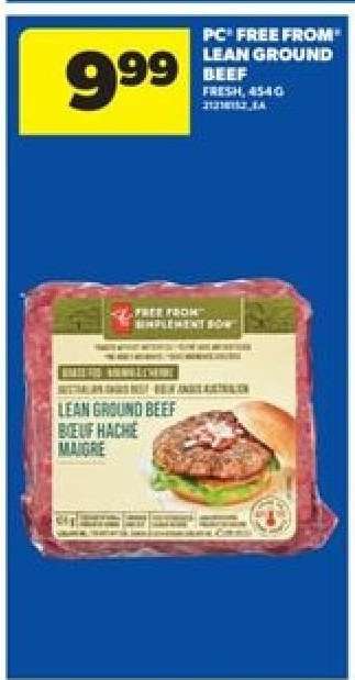 PC Free From Lean Ground Beef