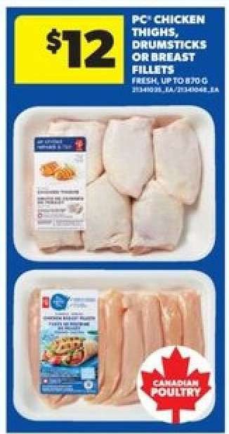 PC Chicken Thighs, Drumsticks or Breast Fillets
