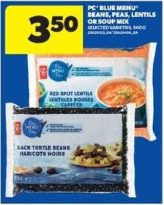 PC Blue Menu Beans, Peas, Lentils or Soup Mix