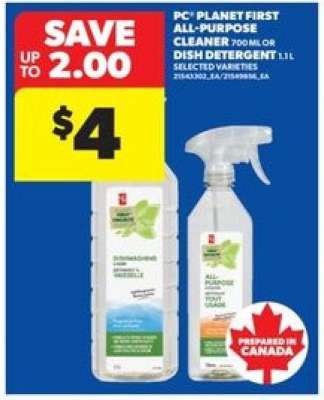 PC Planet First All-Purpose Cleaner or Dish Detergent