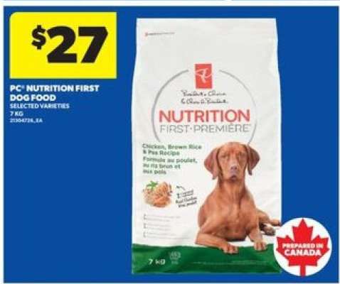 PC Nutrition First Dog Food