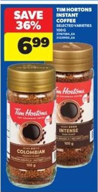 Tim Hortons Instant Coffee