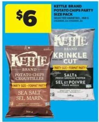 Kettle Brand Potato Chips Party Size Pack