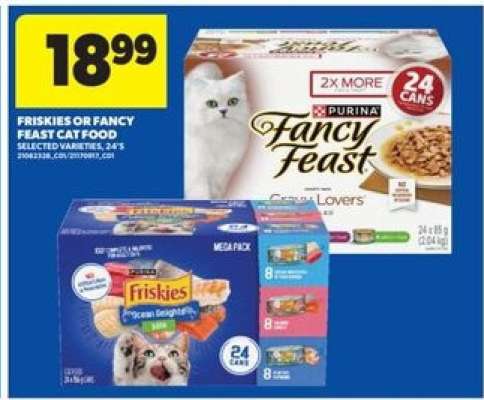 Friskies or Fancy Feast Cat Food