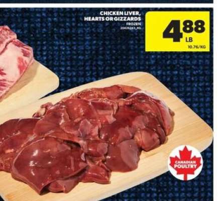 CHICKEN LIVER, HEARTS OR GIZZARDS