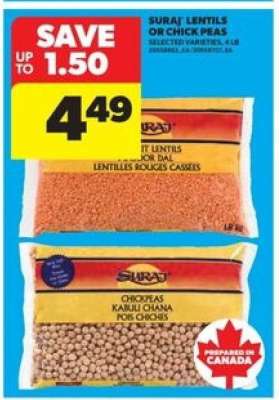 Suraj Lentils or Chick Peas