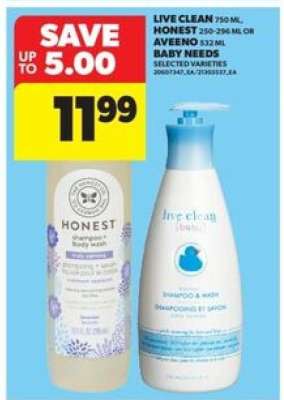 Live Clean, Honest, or Aveeno