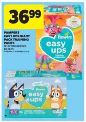 Pampers Easy Ups Giant Pack Training Pants