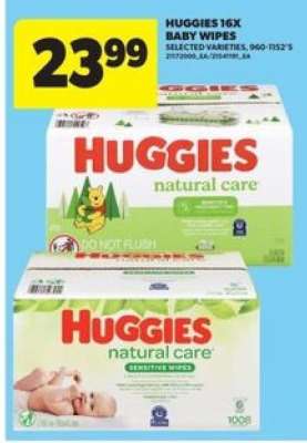 Huggies 16x Baby Wipes