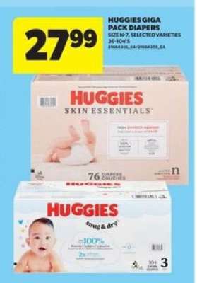 Huggies Giga Pack Diapers
