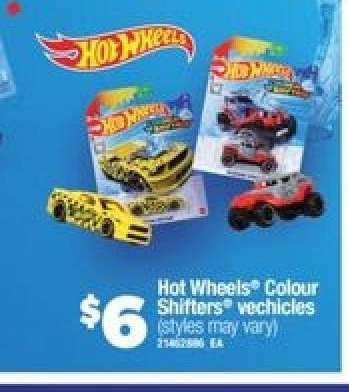 Hot Wheels Colour Shifters vehicles