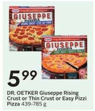 DR. OETKER Giuseppe Rising Crust or Thin Crust or Easy Pizzi Pizza