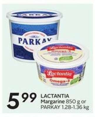 LACTANTIA Margarine 850 g or PARKAY 1.28-1.36 kg