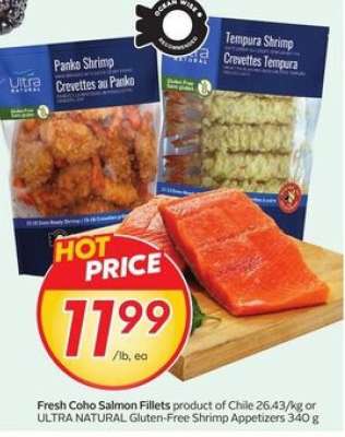 fresh Coho salmon fillets