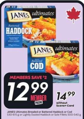 JANES Ultimates Breaded or Battered Haddock or Cod