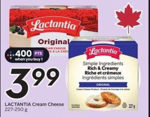 LACTANTIA CREAM CHEESE