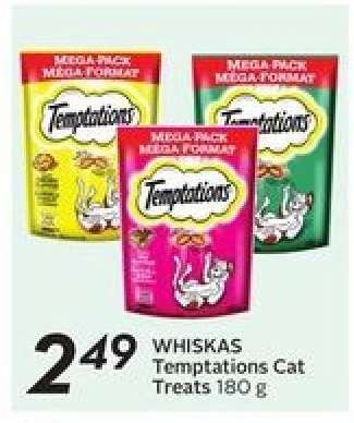 WHISKAS Temptations Cat Treats 180 g
