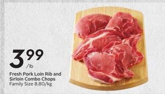Fresh Pork Loin Rib and Sirloin Combo Chops