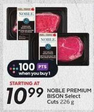 Noble Premium Bison Select Cuts 226 g