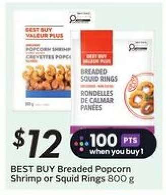 BEST BUY Breaded Popcorn Shrimp or Squid Rings