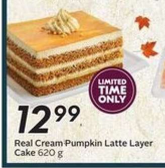 Real Cream Pumpkin Latte Layer Cake 620 g