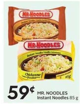 MR. NOODLES INSTANT NOODLES, 85 g