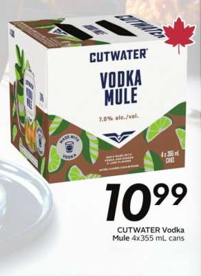 CUTWATER Vodka Mule 4x355 mL cans