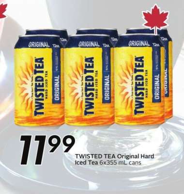 TWISTED TEA Original Hard Iced Tea 6x355 mL cans