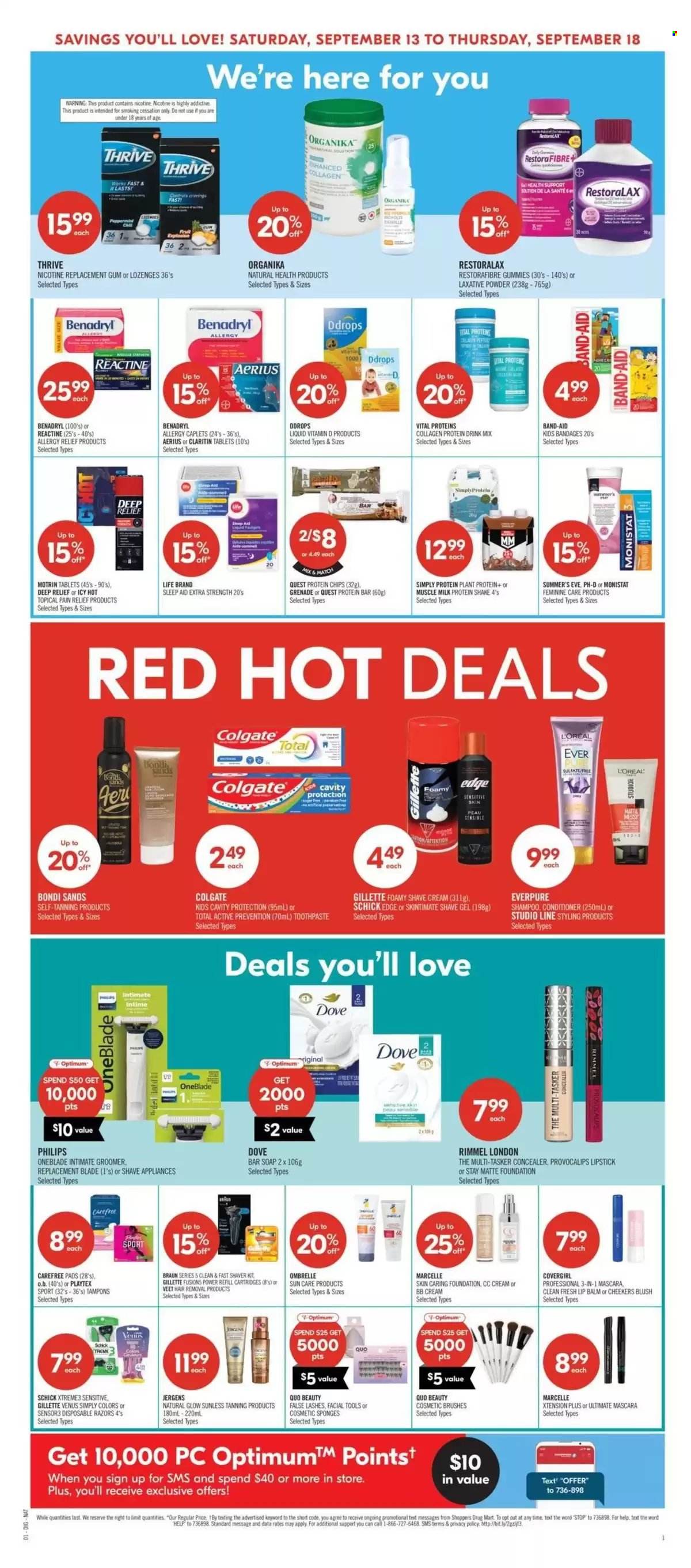 Shoppers Drug Mart flyer - September 13, 2025 - September 18, 2025. Page 7