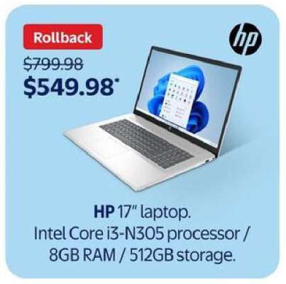 HP 17" laptop