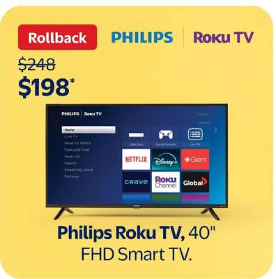 Philips Roku TV, 40"
