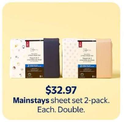 Mainstays sheet set 2-pack