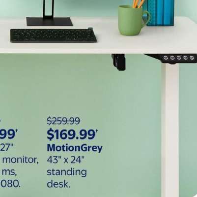 MotionGrey Standing Desk